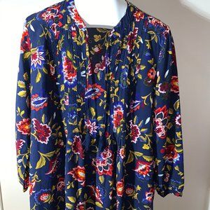 Old Navy Pleated Front Paisley Dress